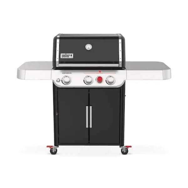 Genesis E-325s 3-Burner Propane Gas Grill in Black with Built-In Thermometer