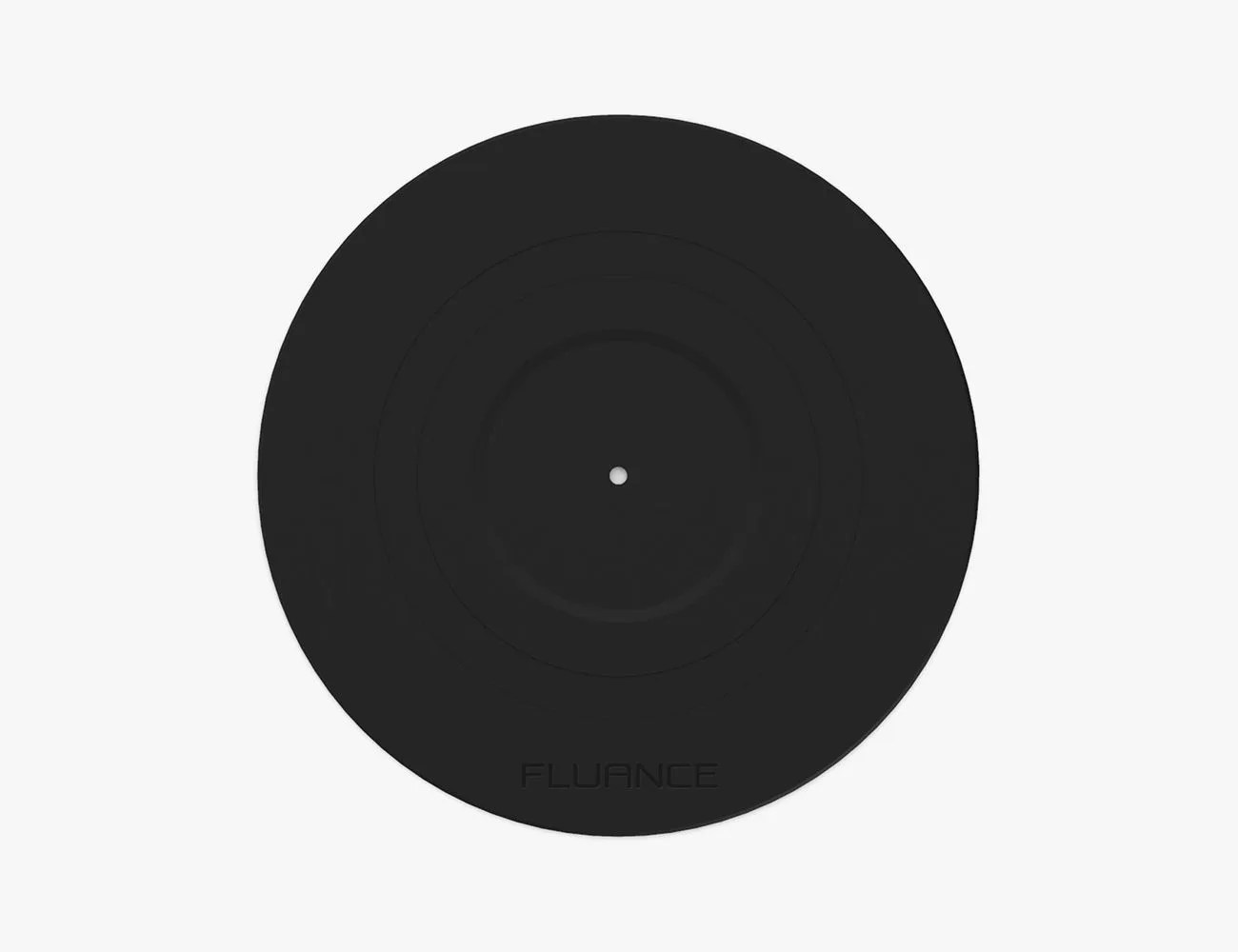 fluance rubber black platter mat