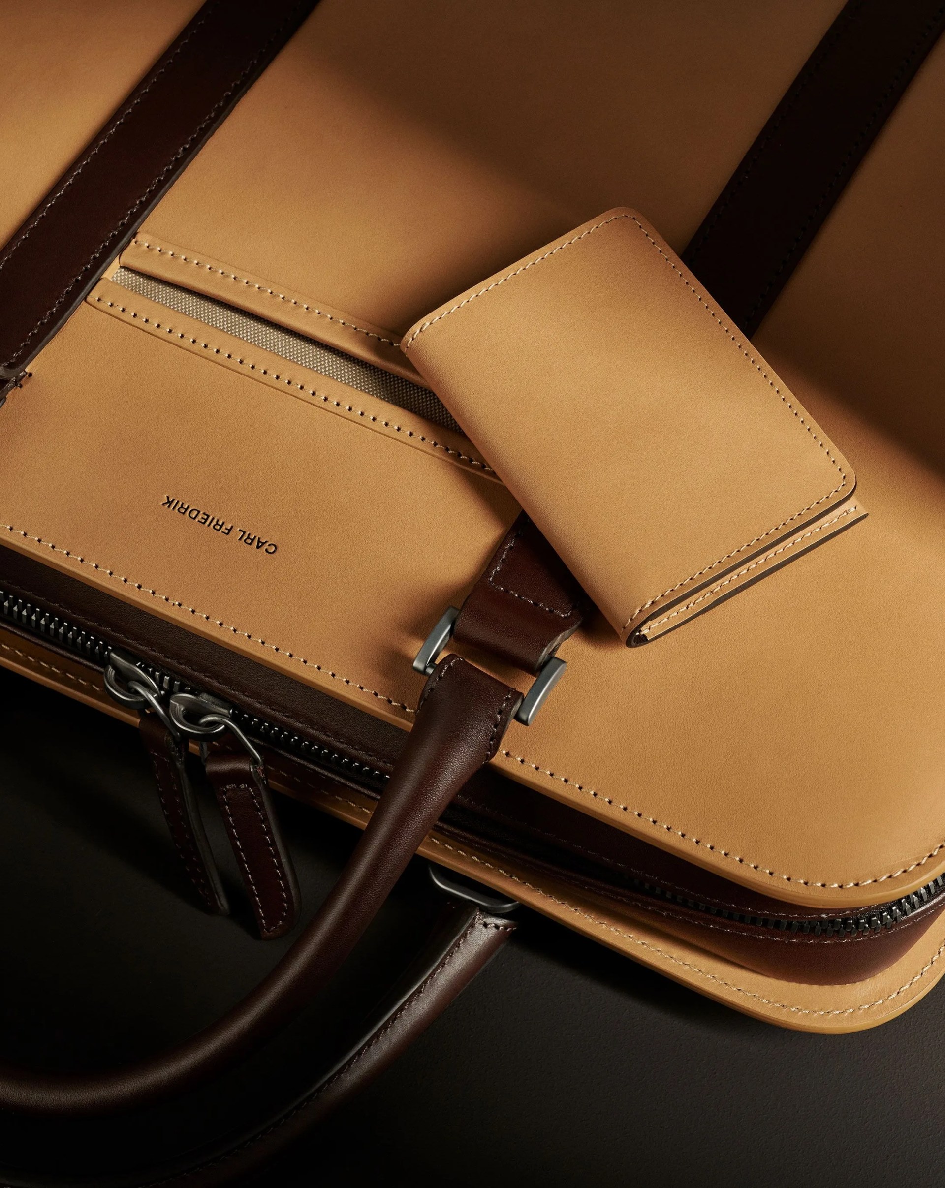 carl friedrik palissy briefcase and wallet