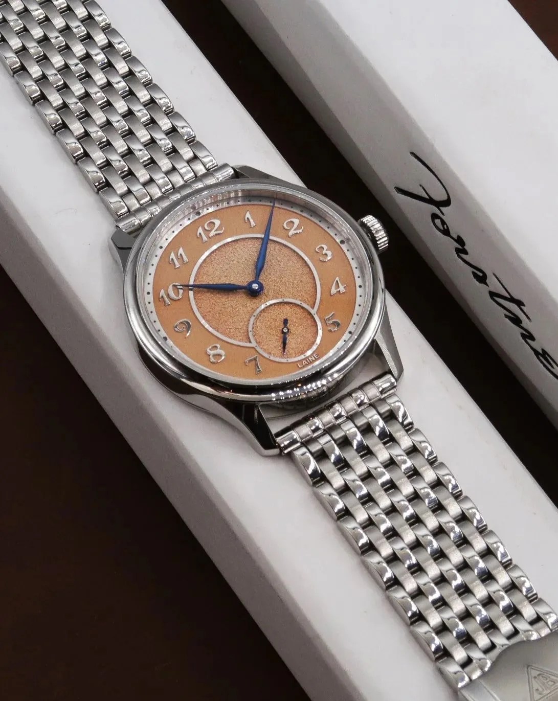 forstner 9 row beads of rice stainless steel watch bracele