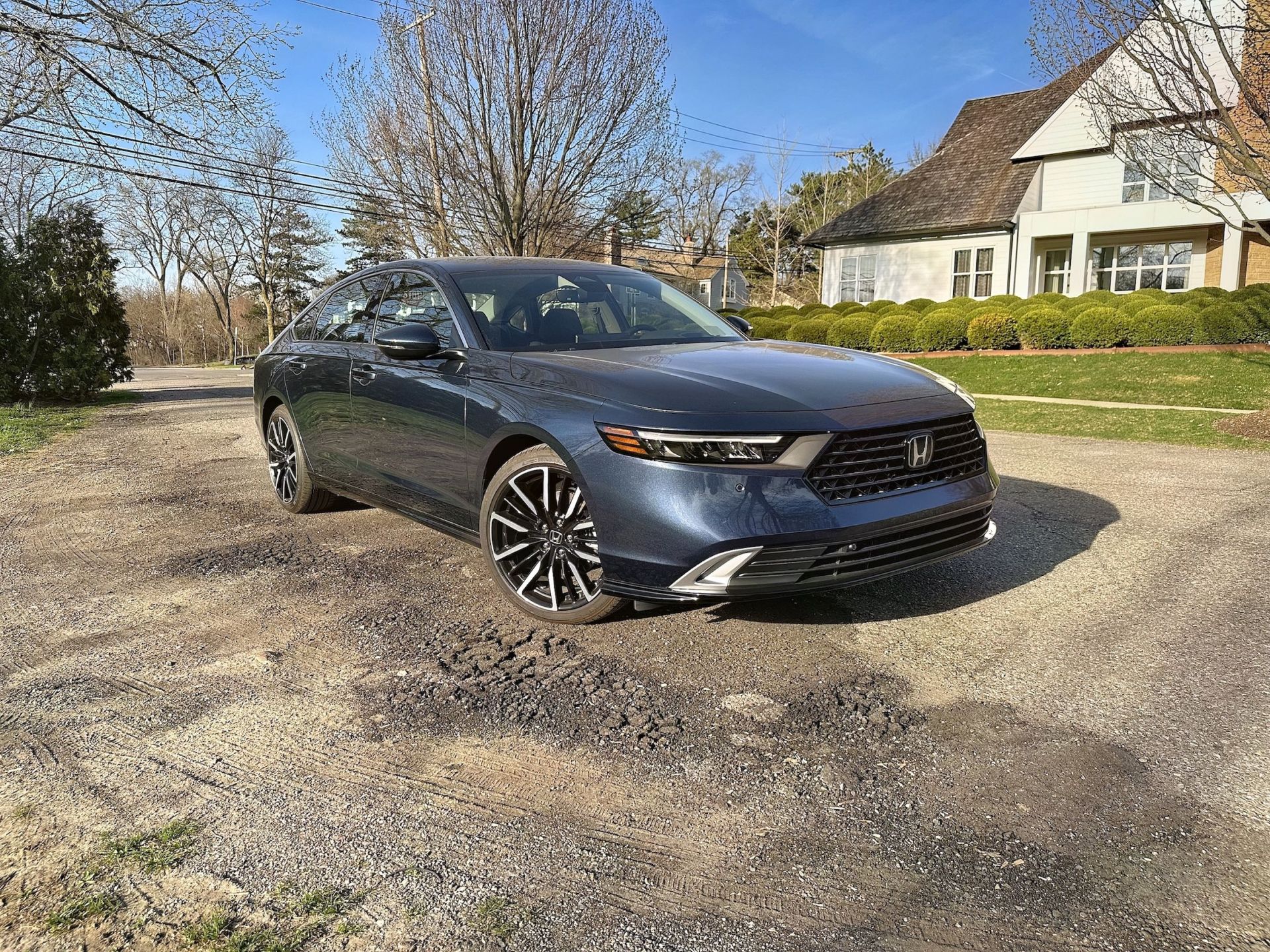 honda accord touring hybrid parked on the street