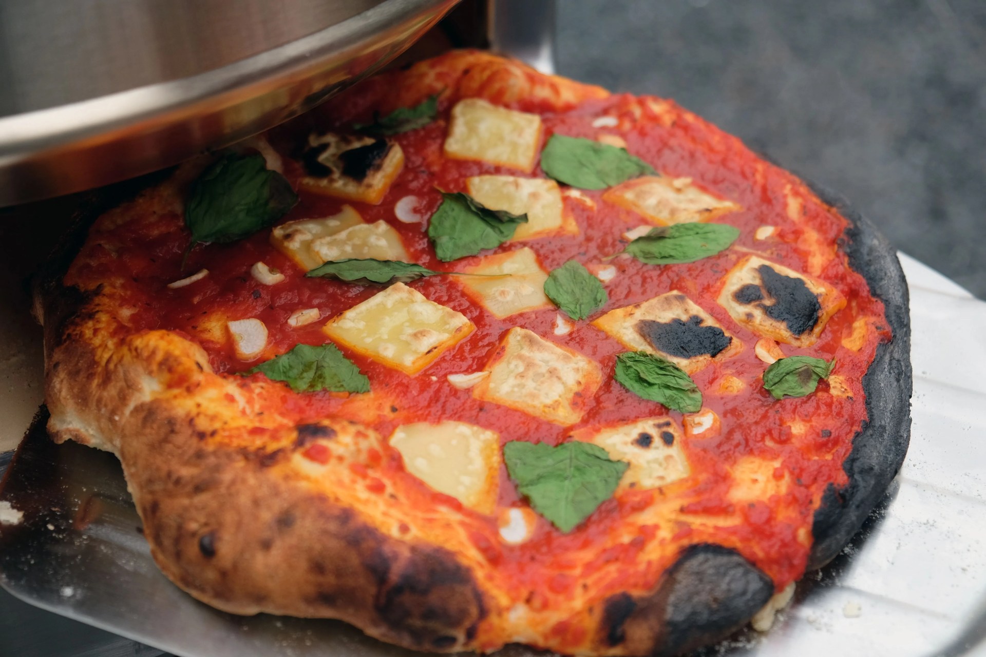 pizza made with the solo stove pi pizza oven