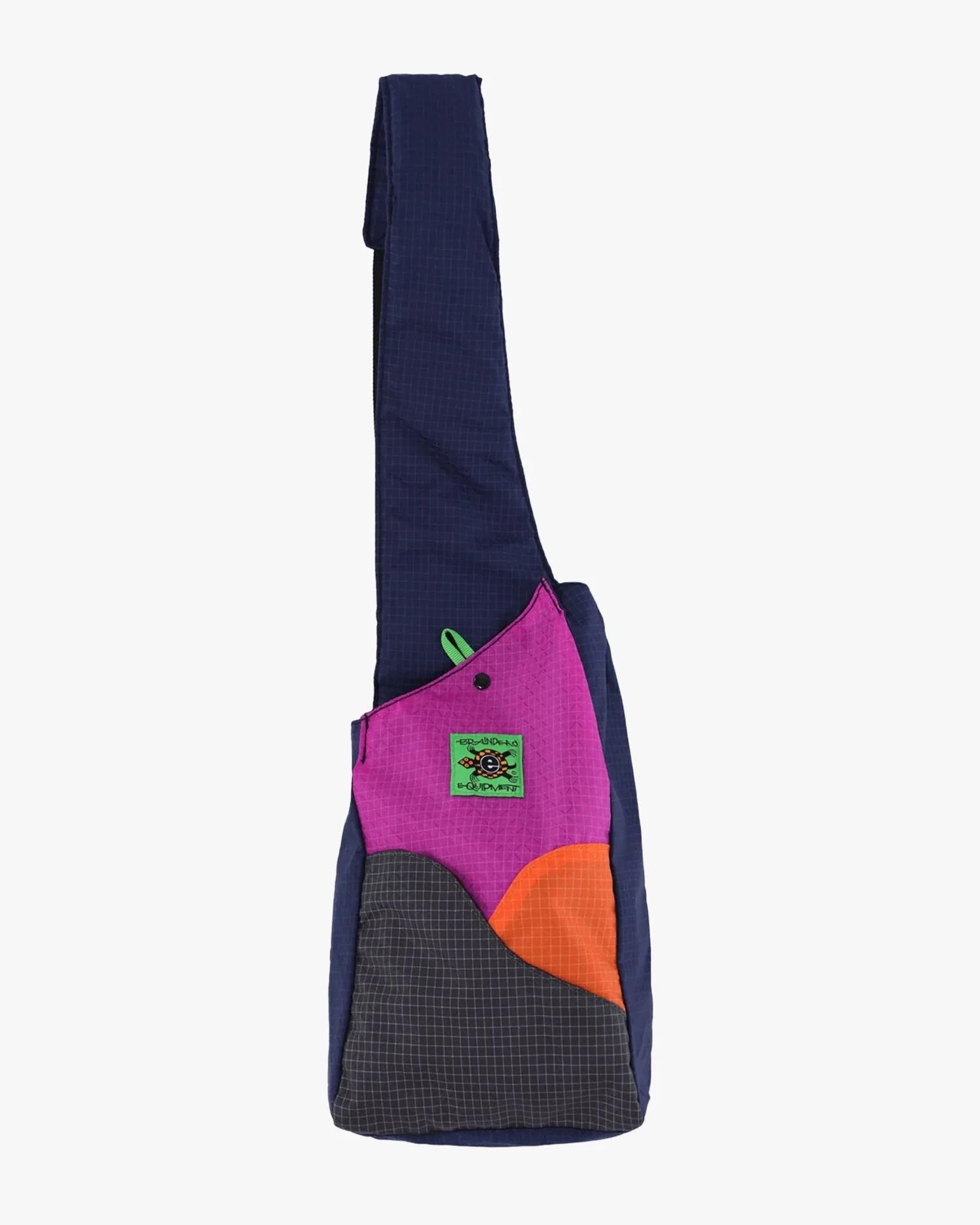 brain dead equipment cross body bag in black and multi