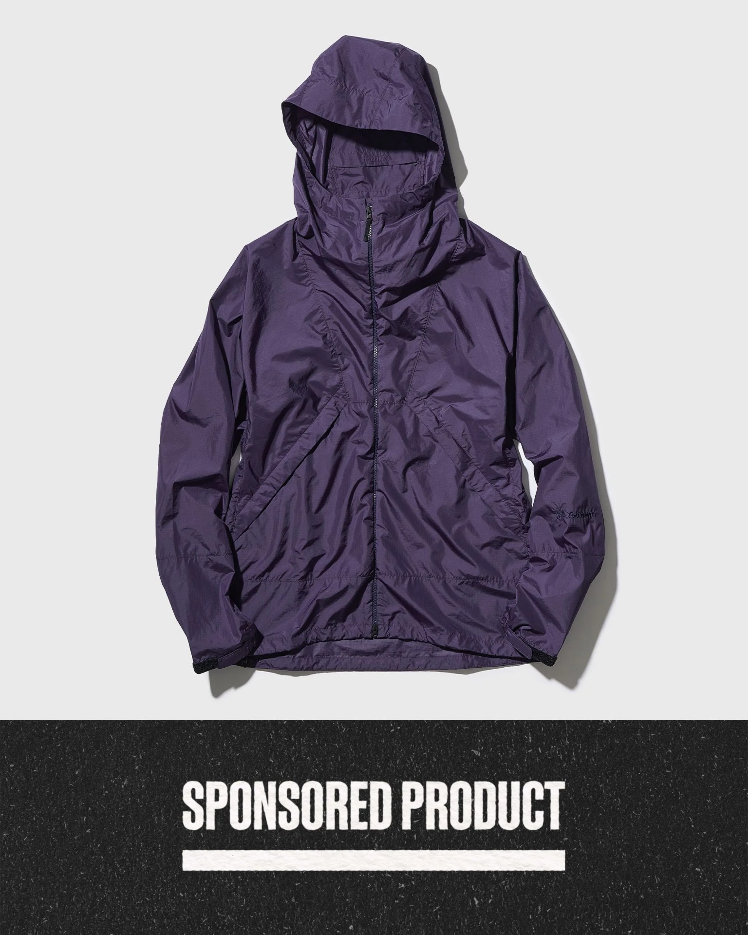 purple windbreaker jacket