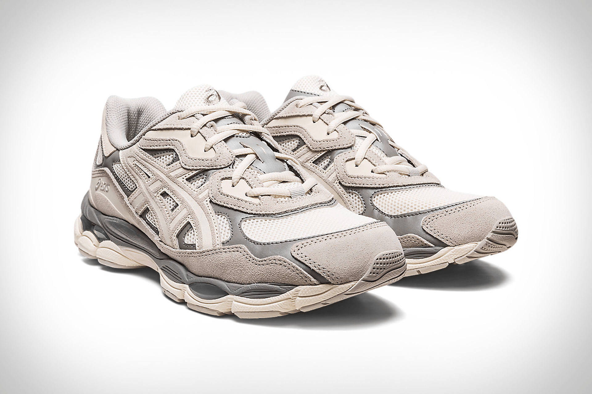 asics gel nyc cream oyster&nbsp;grey&nbsp;&nbsp;&nbsp;&nbsp;$130