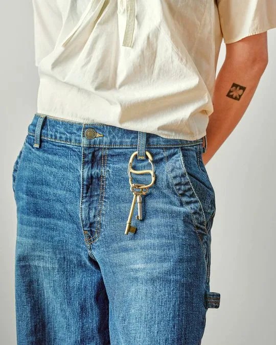 person wearing craighill the coachwhip carabiner