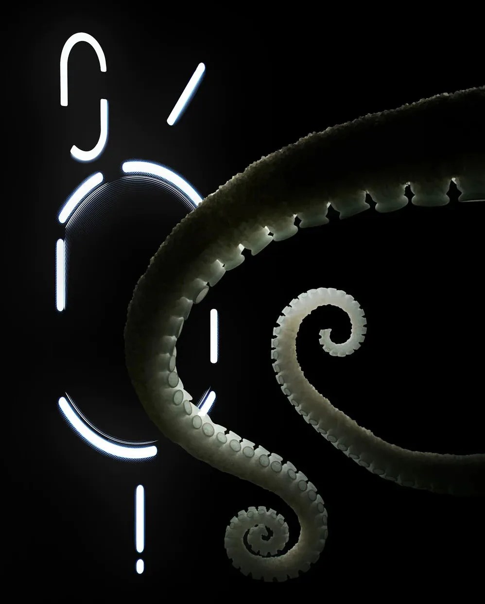 nothing phone 2 tentacles and white light