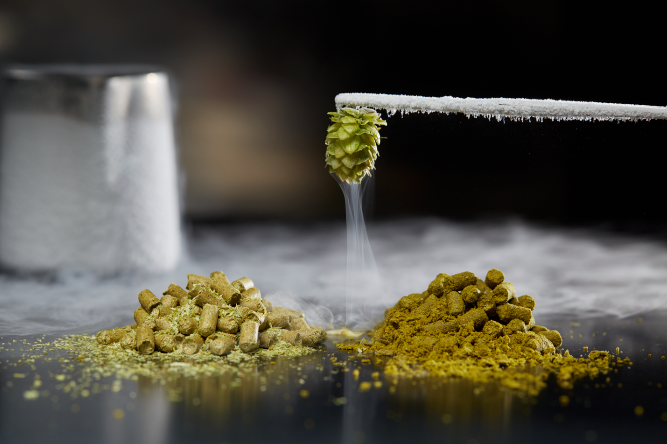 hops on a table