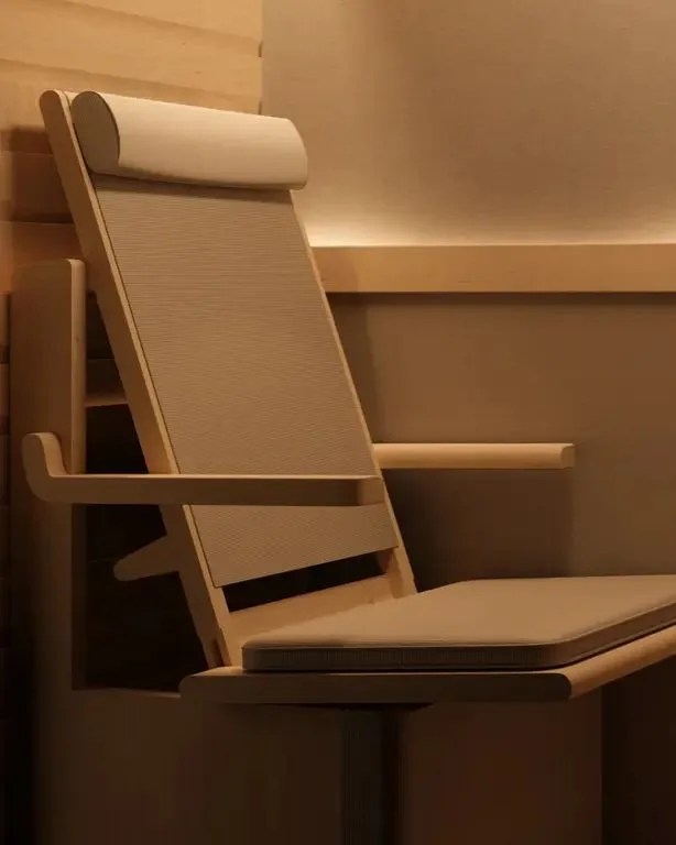 ancient ritual arc sauna chair