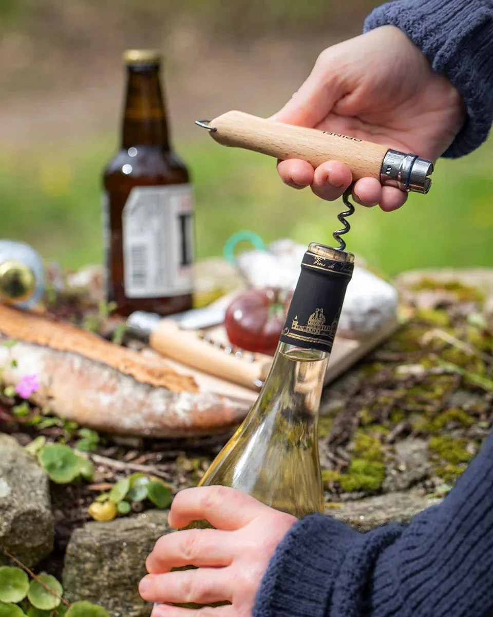 no 10 corkscrew stainless steel folding knife with bottle opener