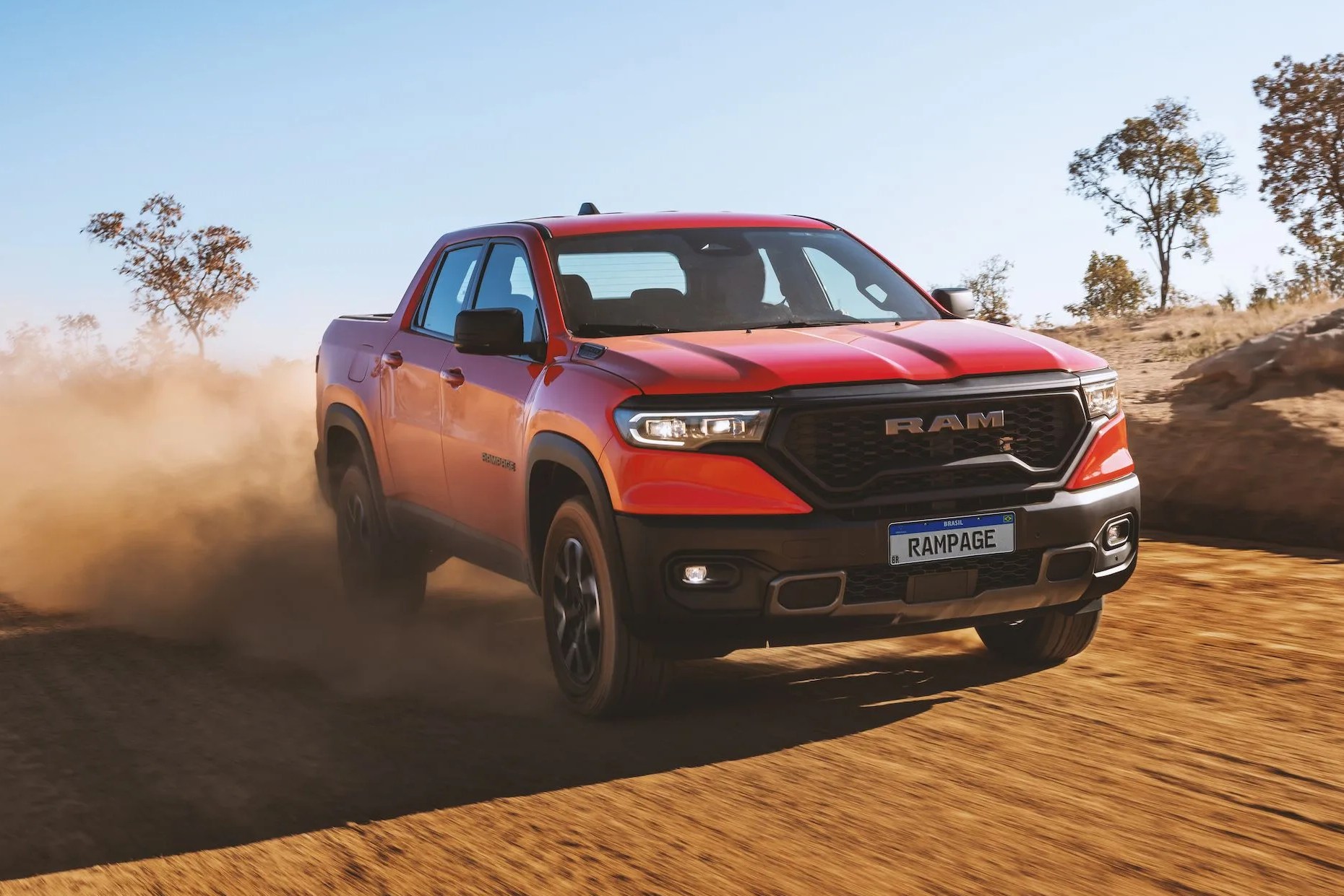 ram rampage driving on dirt