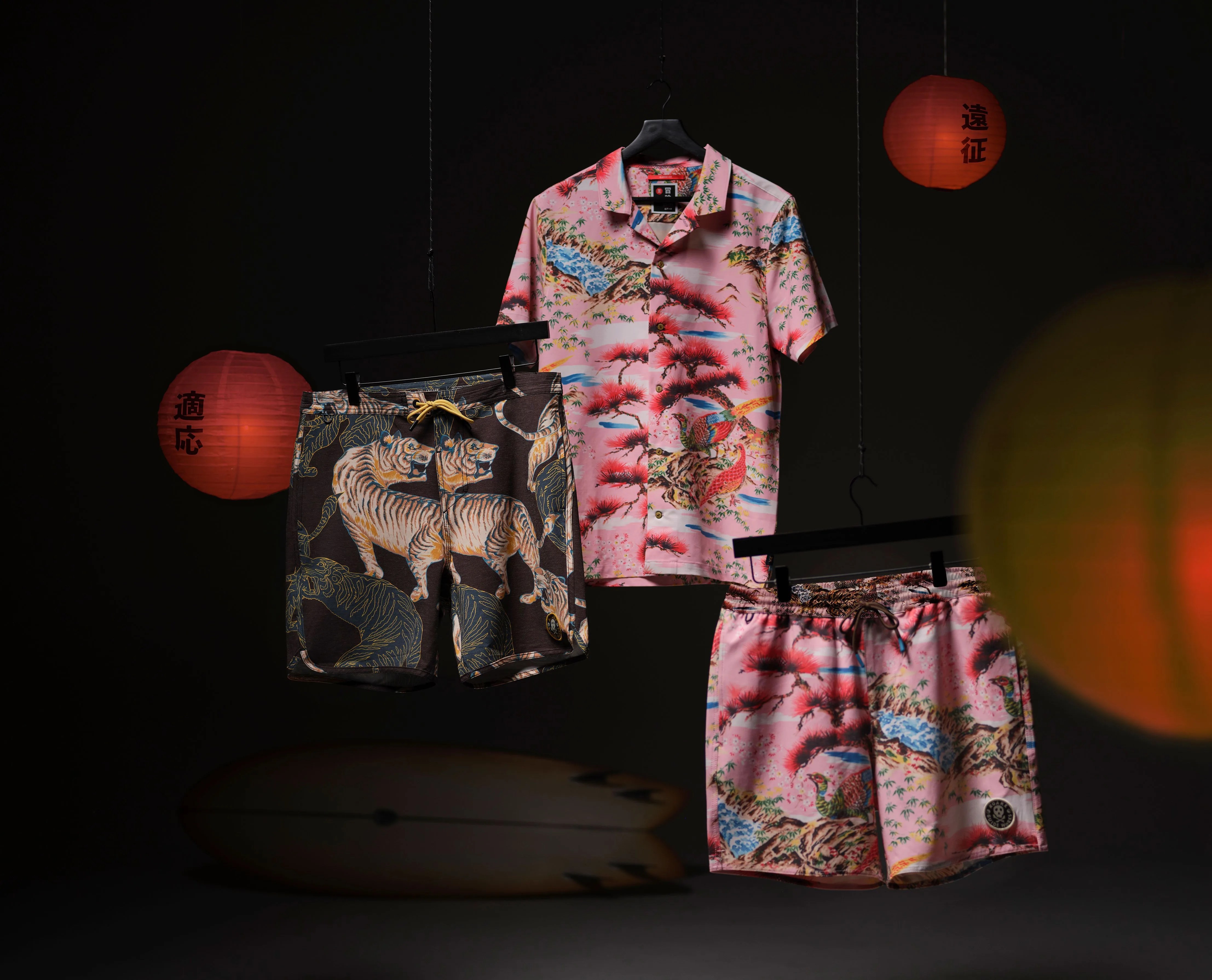 roark japanese inspired shirt and shorts