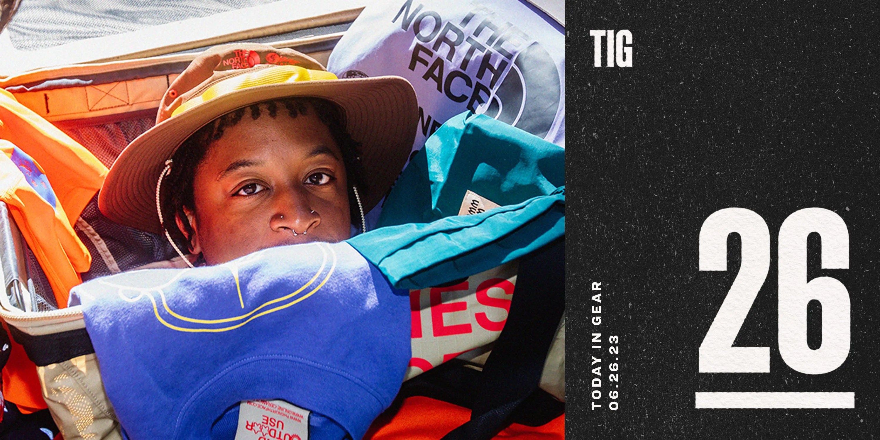 today in gear june 26 2023 man wearing the north face x online ceramics collaboration