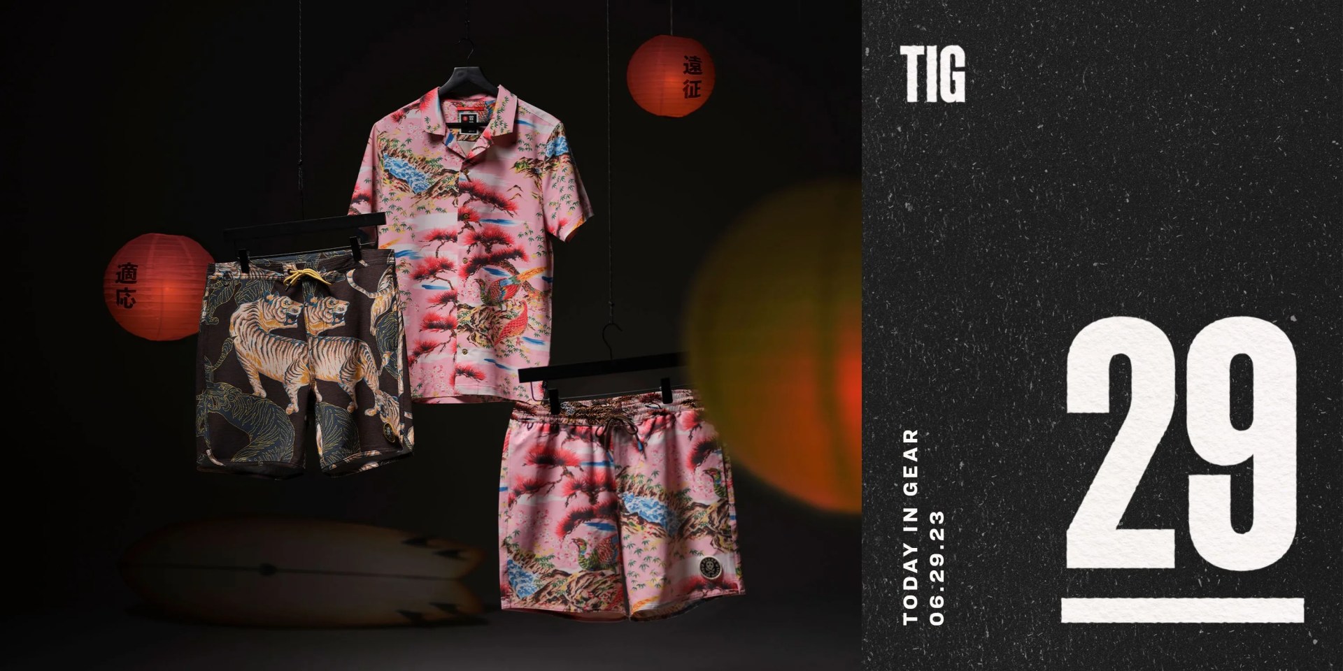 today in gear june 29 2023 roark japanese inspired clothing line of shirt and two shorts