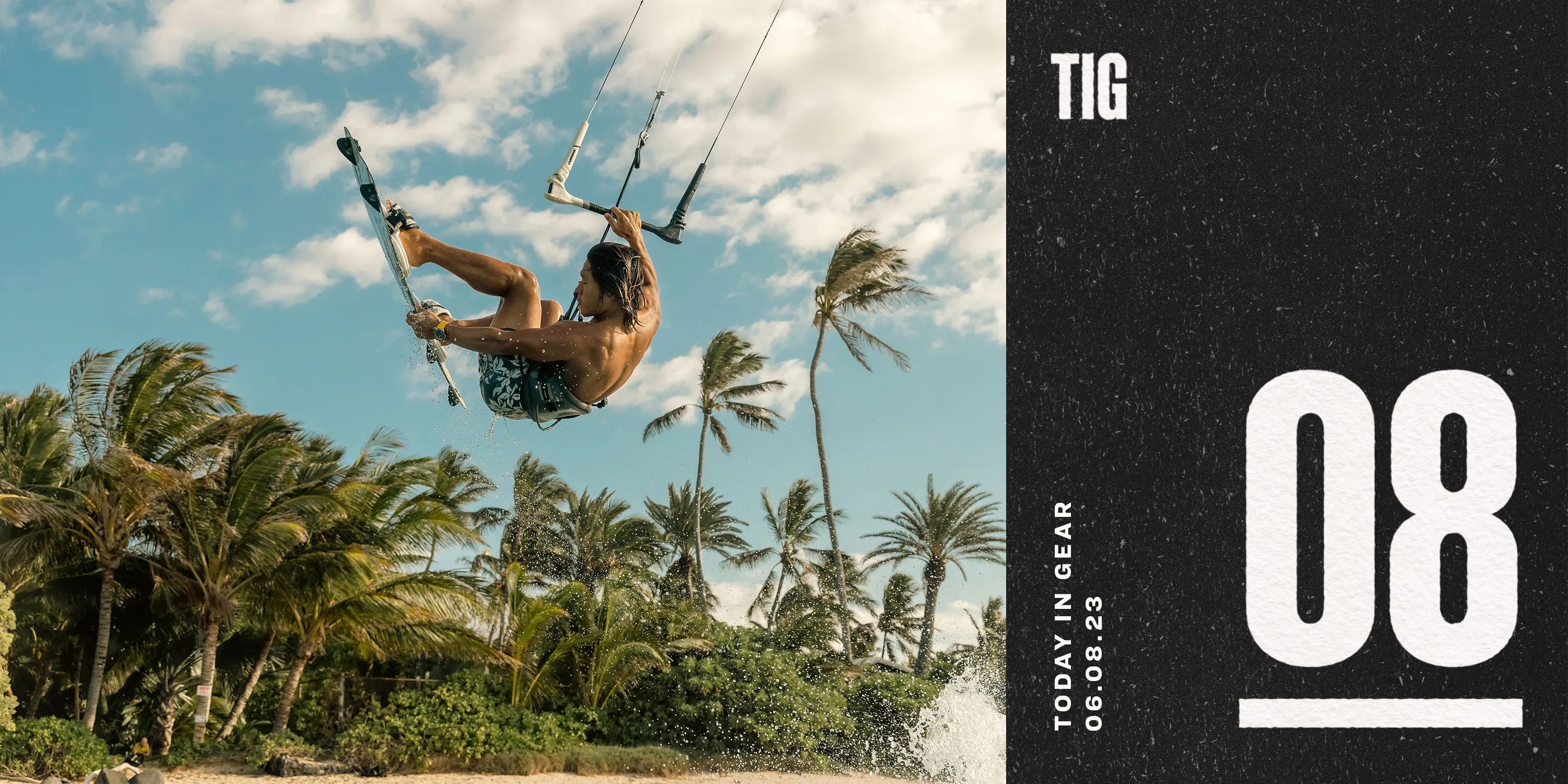 today in gear june 8 2023 man parasail surfing wearing luminox watch