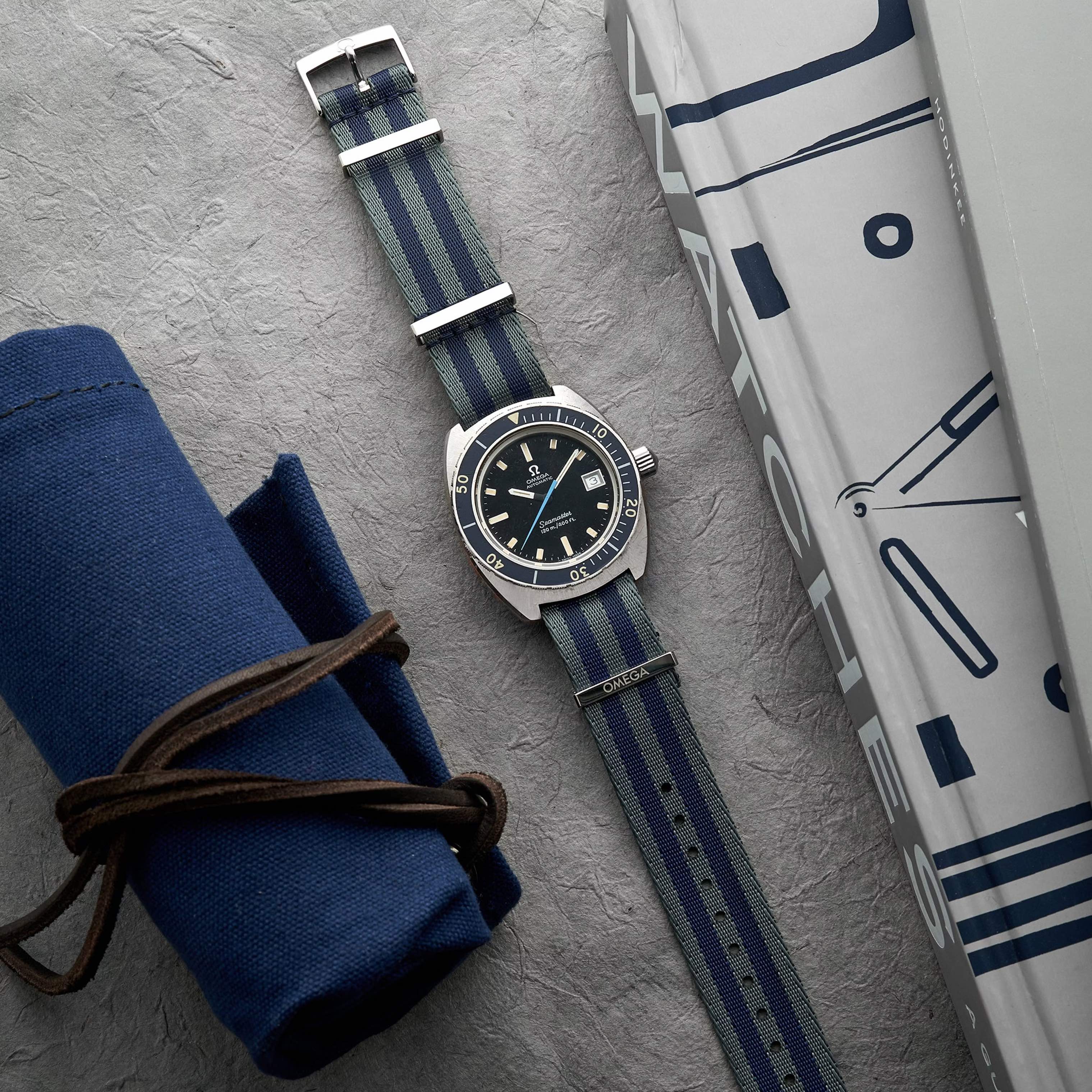 omega watch on a strap