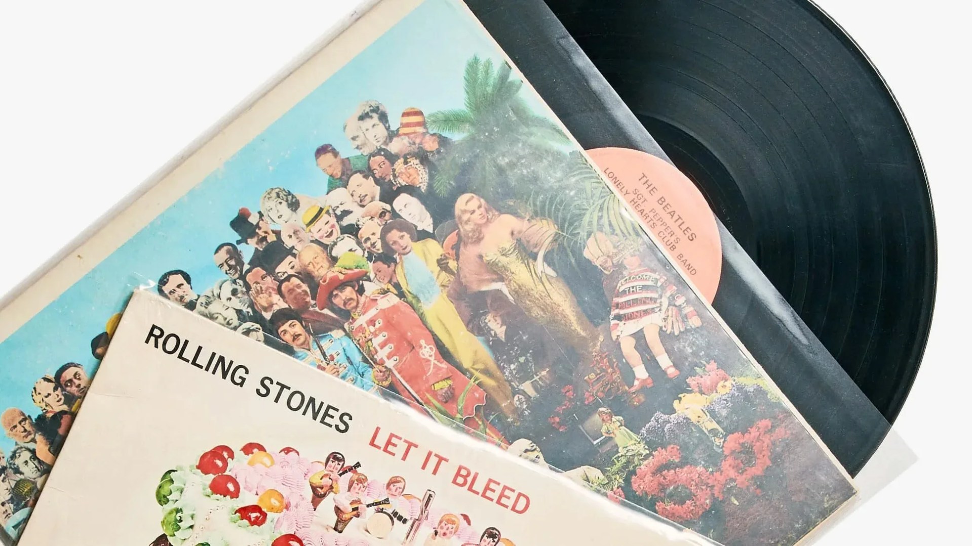 beatles and rolling stones records