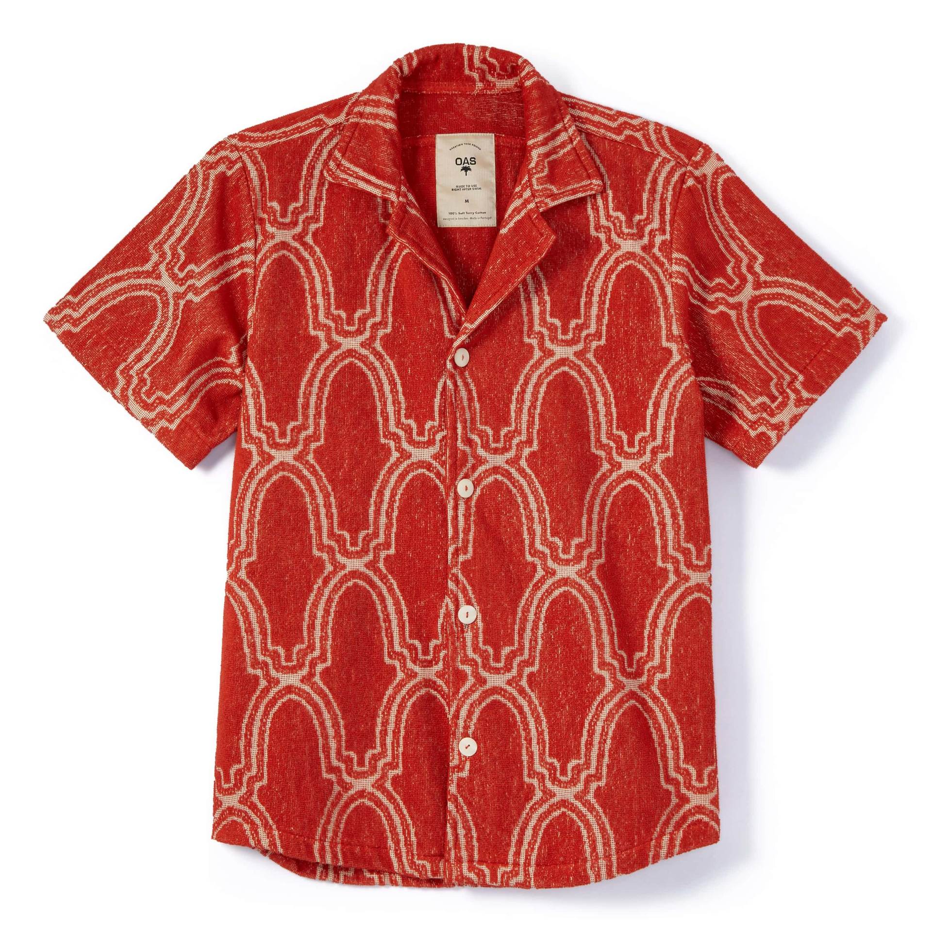Huckberry x OAS Marrakech Arch Short Sleeve Terry Shirt in Orange