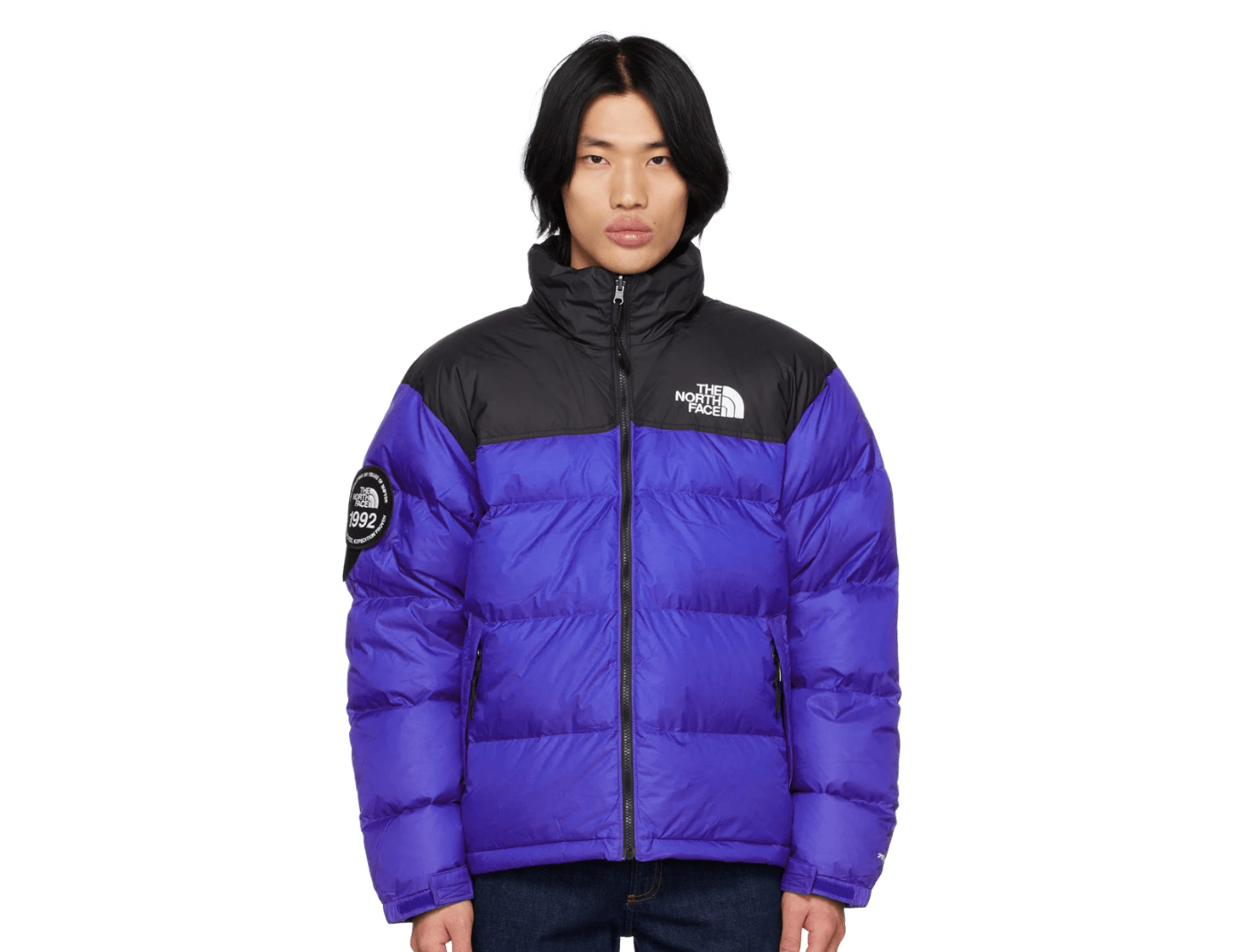 Blue '92 Retro Anniversary Nuptse Down Jacket