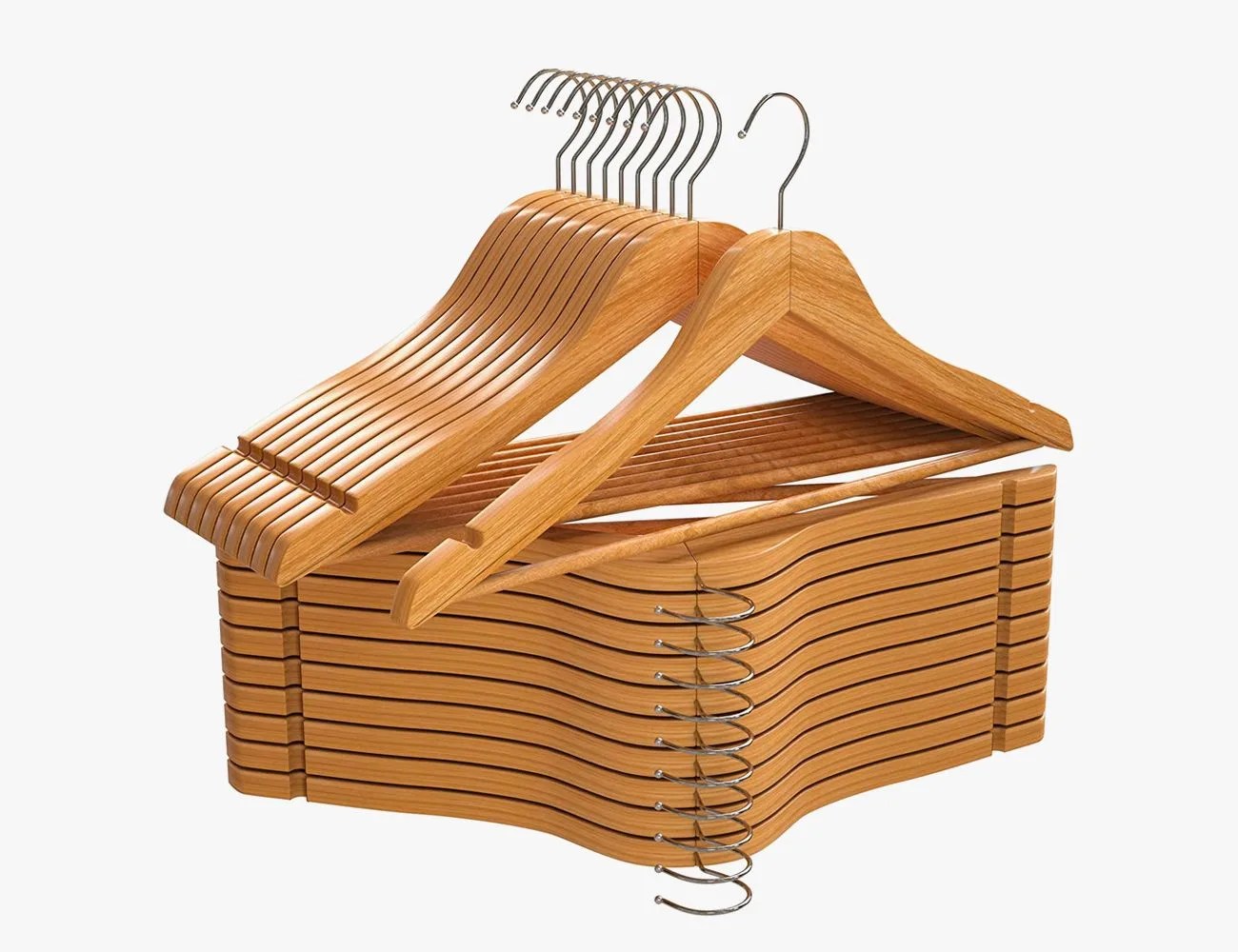 utopia home 10 pack premium wooden hangers