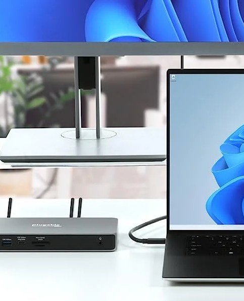 plugable usb c docking station dual monitor