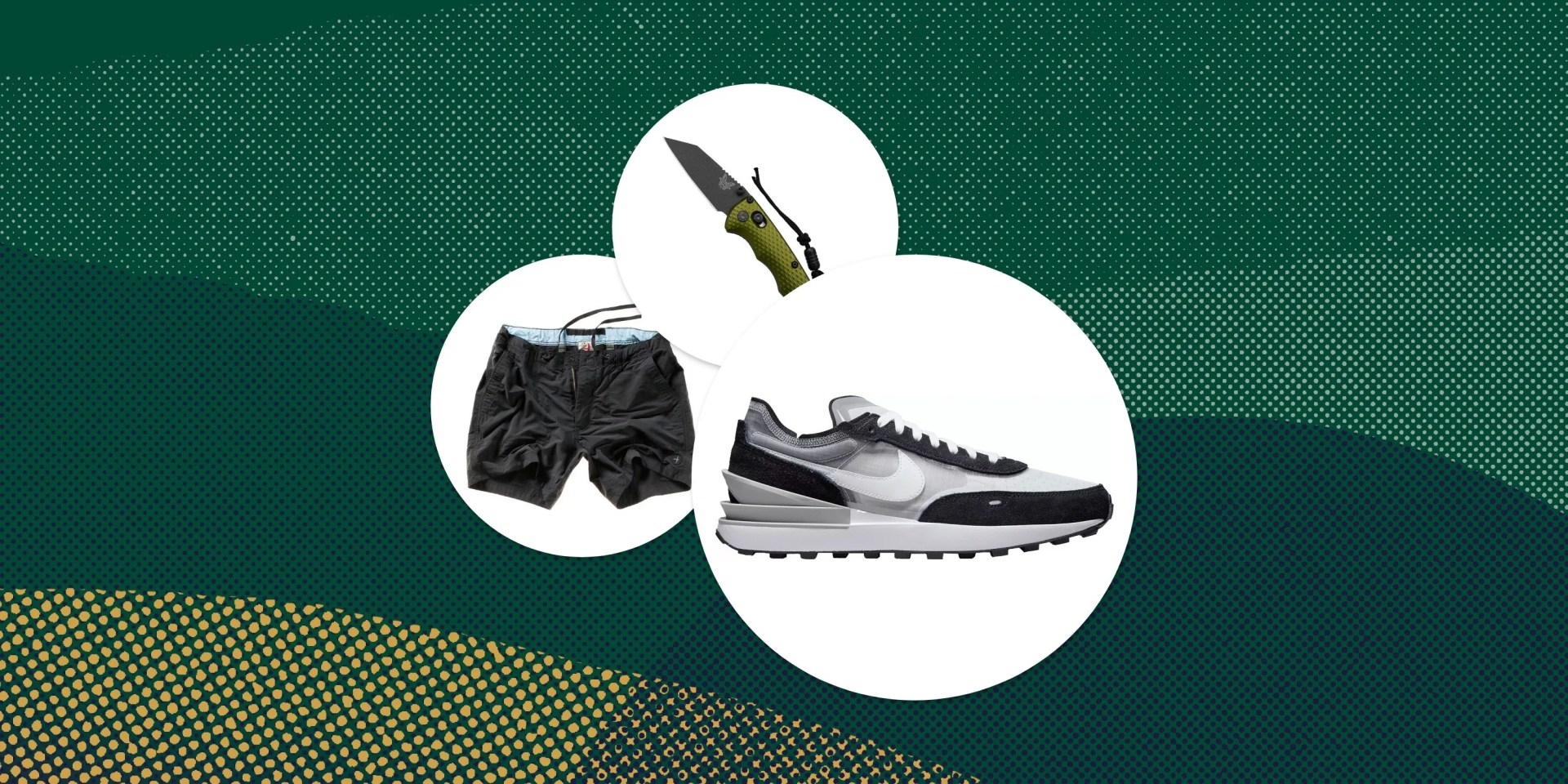 deals of note lead nike waffle huckberry shorts knife