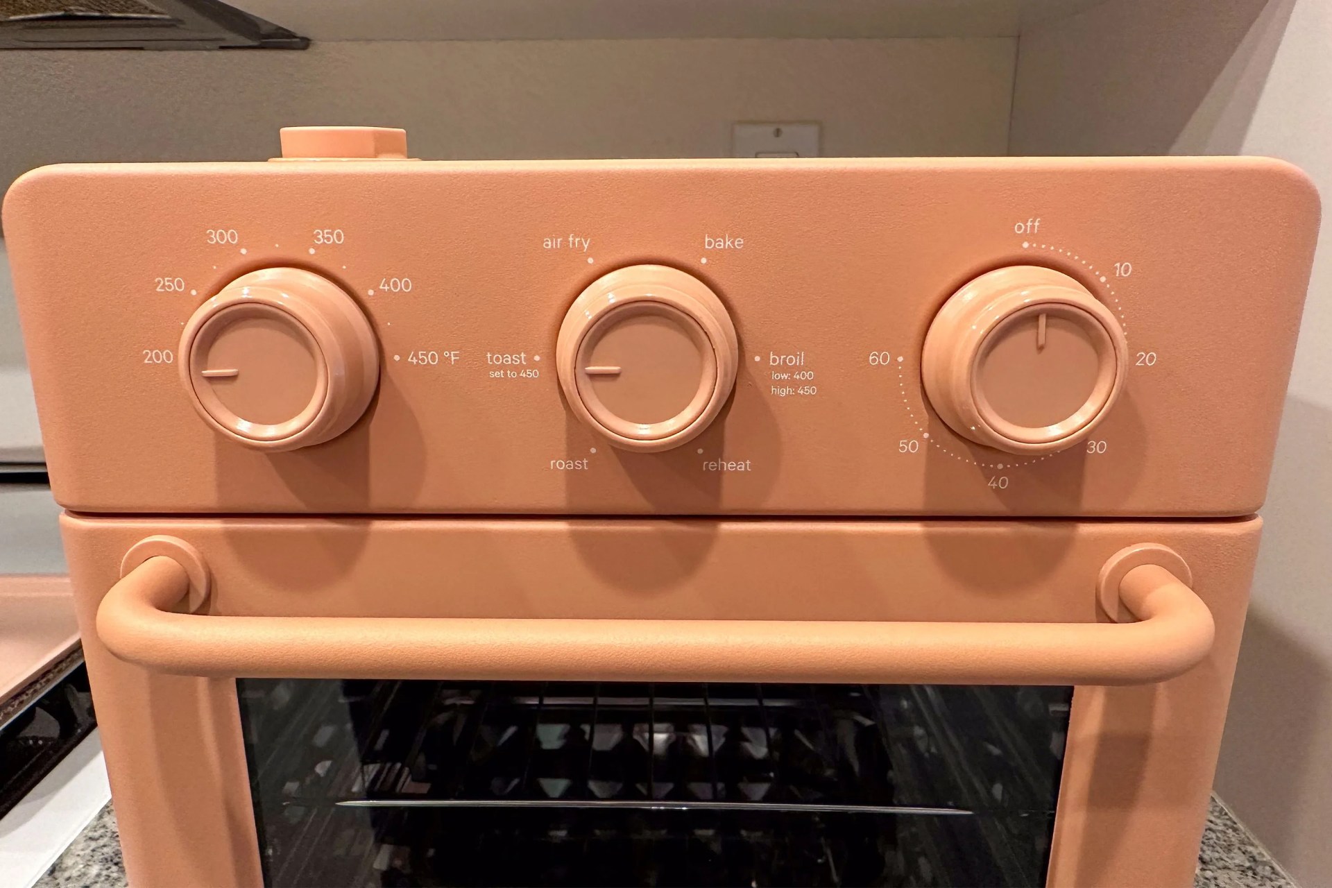 close up of an our place oven on a counter