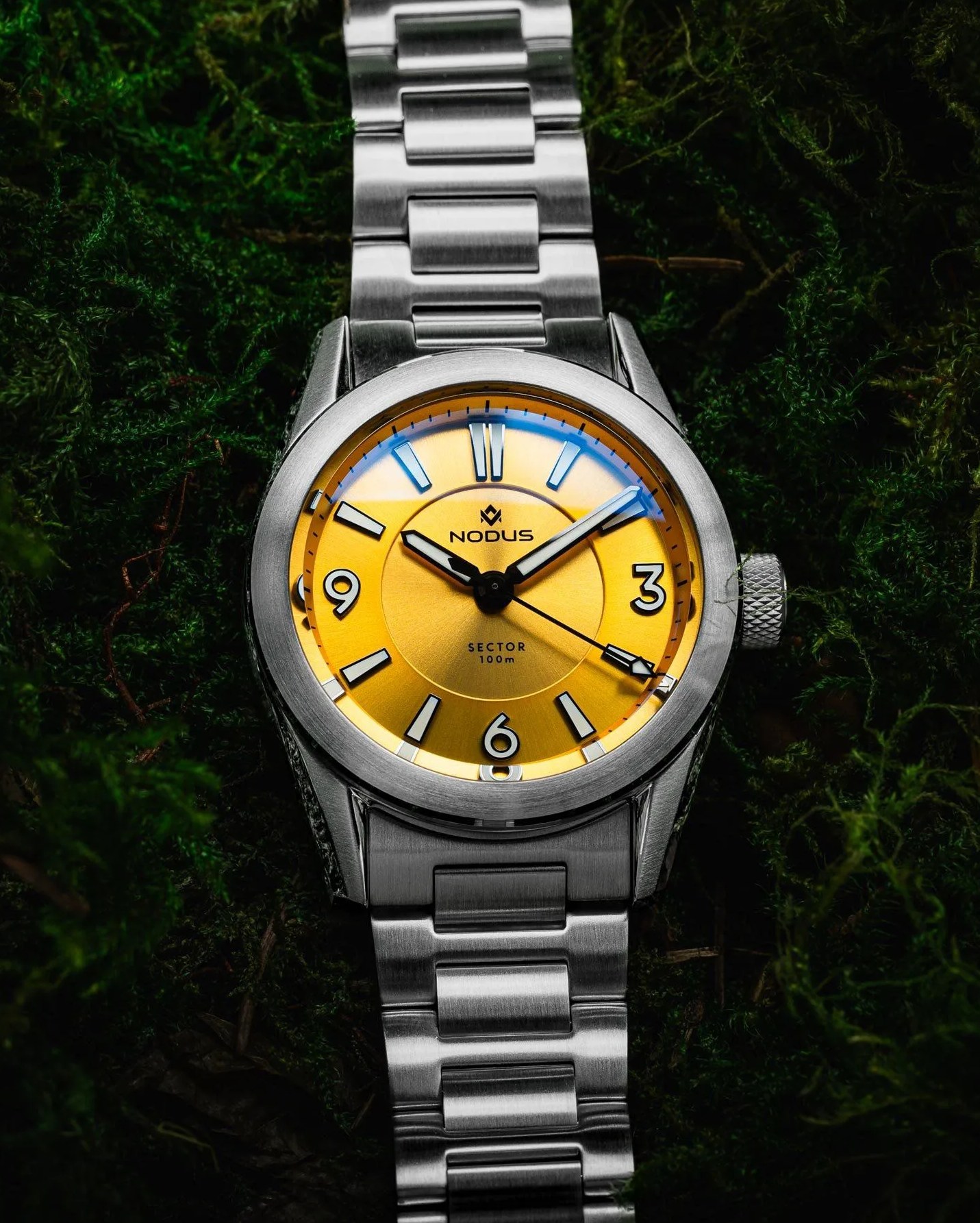 nodus sector sport watch in marigold
