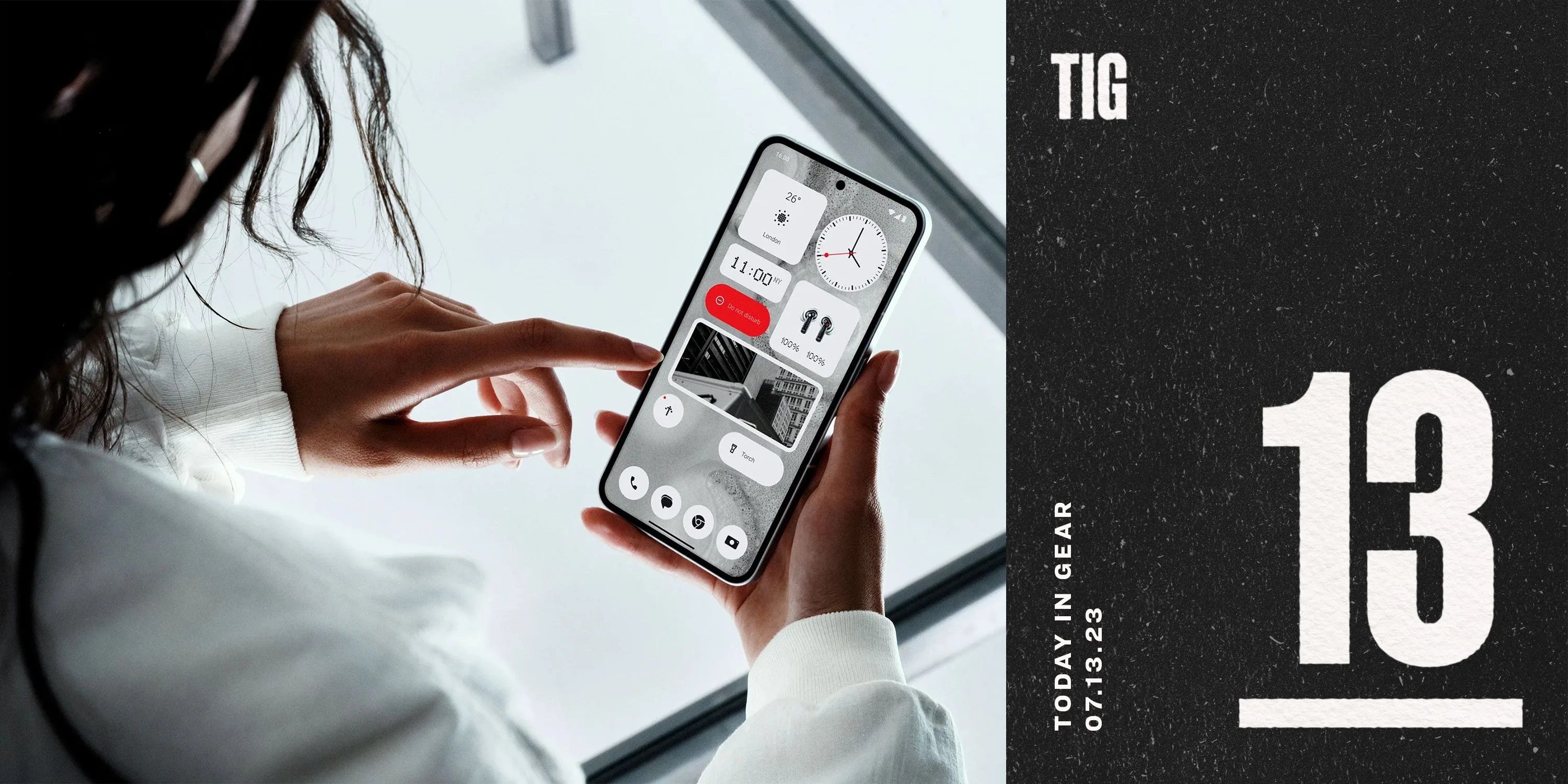 today in gear july 13 2023 woman using nothing phone