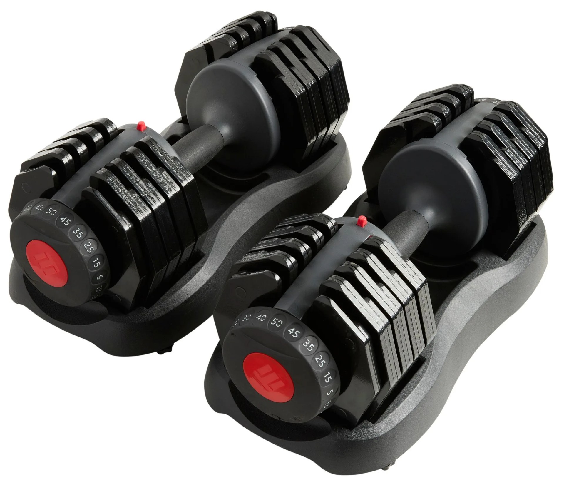 ETHOS 50lb Selectable Dumbbell Set