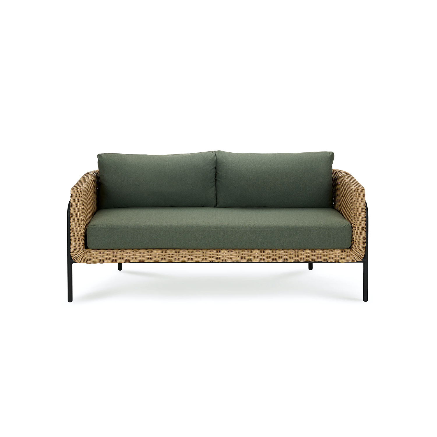 Aby Dravite Green Loveseat