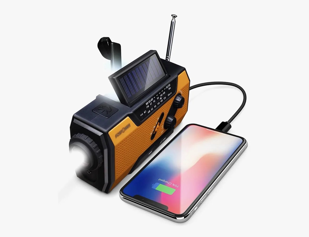 FosPower 2000mAh NOAA Emergency Weather Radio