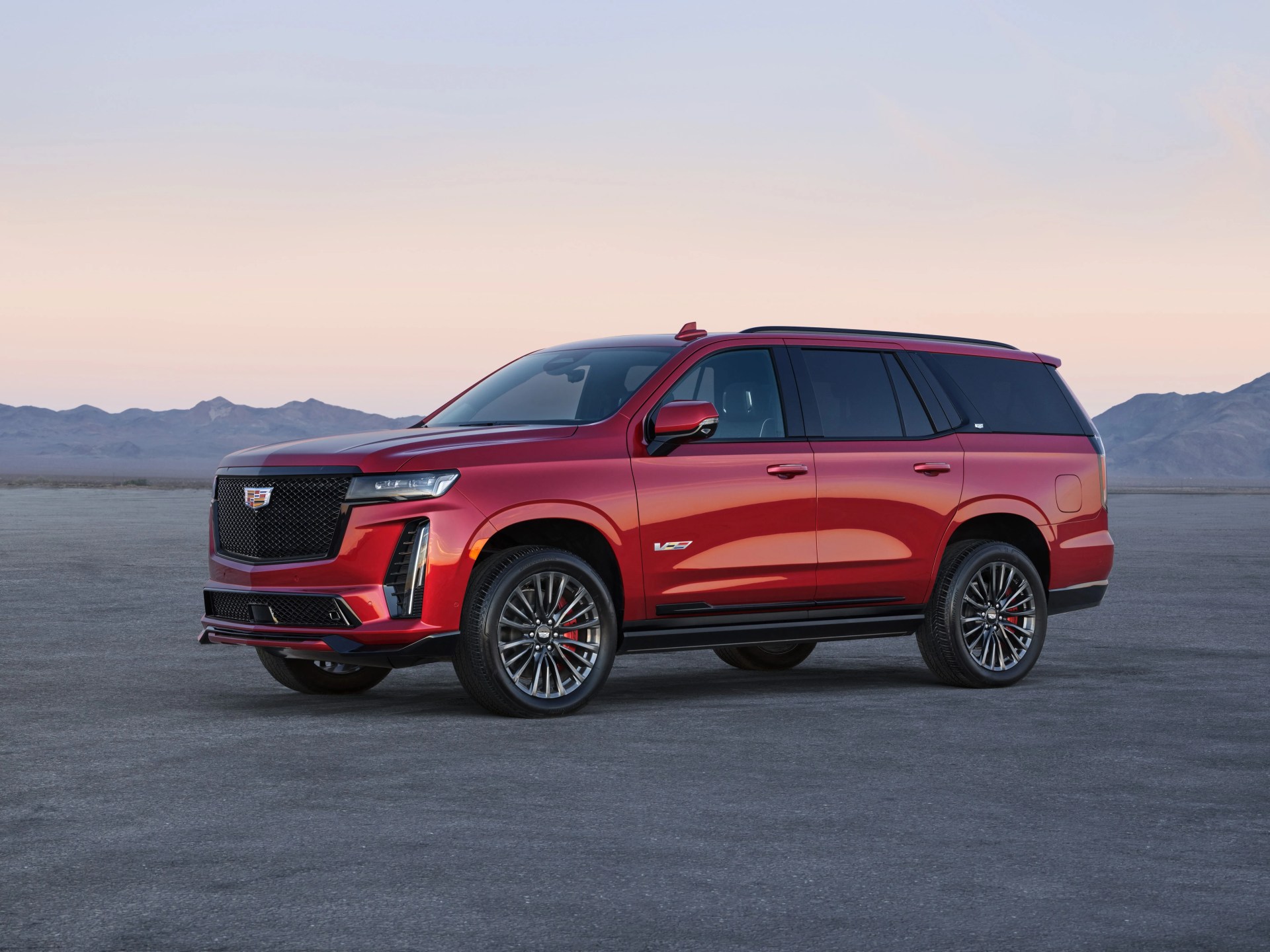 the 2023 cadillac escalade will be the first suv to don the high performance v series badge preproduction model shown actual production model will vary escalade v availability will be announced spring 2022