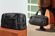 two black duffel bags