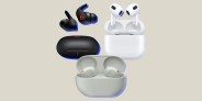 collage of three earbud sets