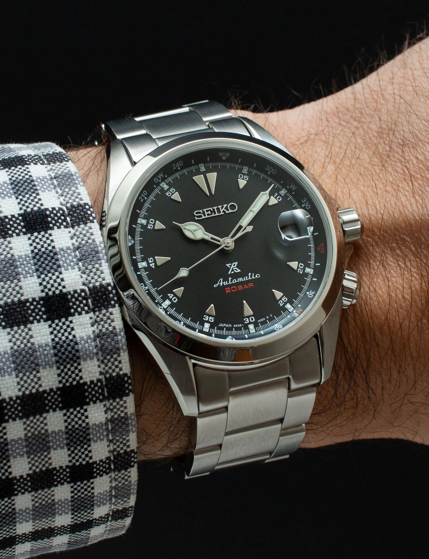 seiko watch on wrist