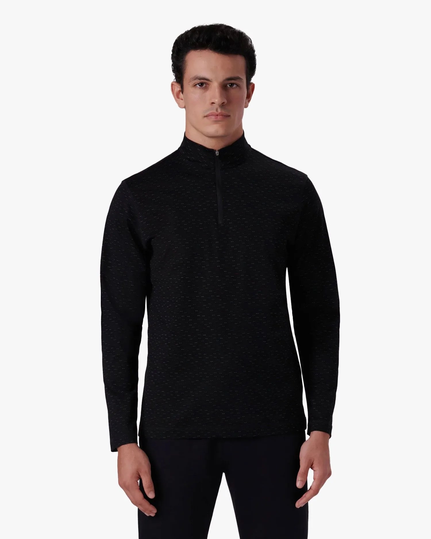 anthony stitch print ooohcotton quarter zip pullover