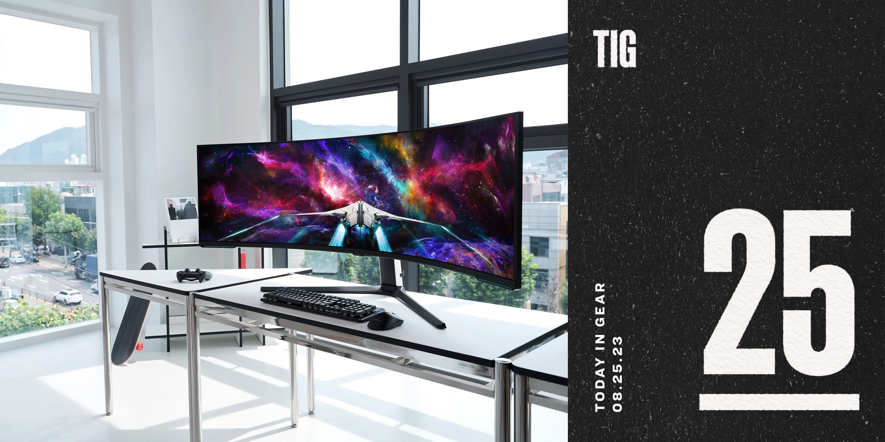 today in gear august 25 2023 samsung dual uhd gaming monitor odyssey neo g9