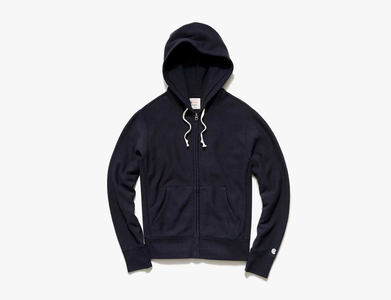 midweight full zip hoodie in original navy