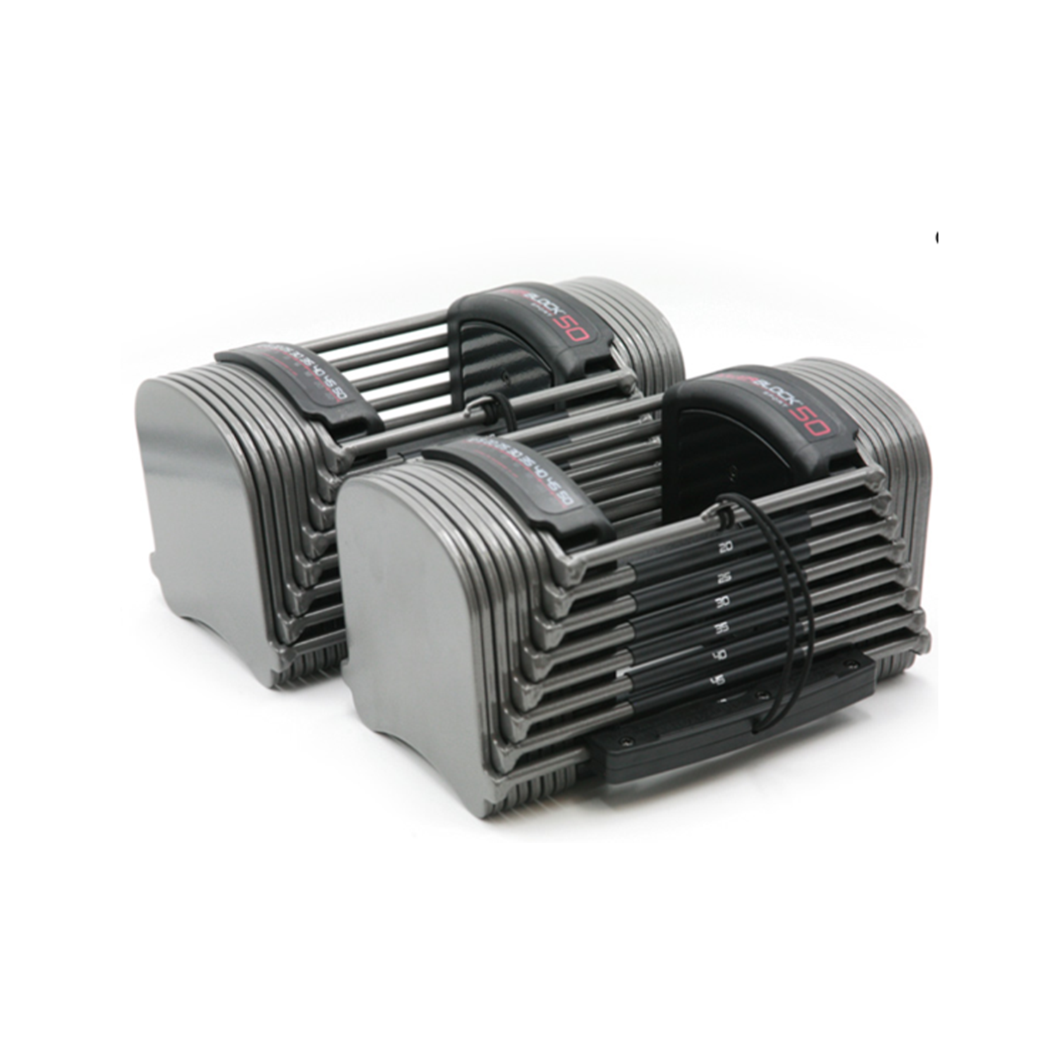 PowerBlock Sport 50 Adjustable Dumbbell Set, 50 lbs per Hand (Sold in Set of 2)