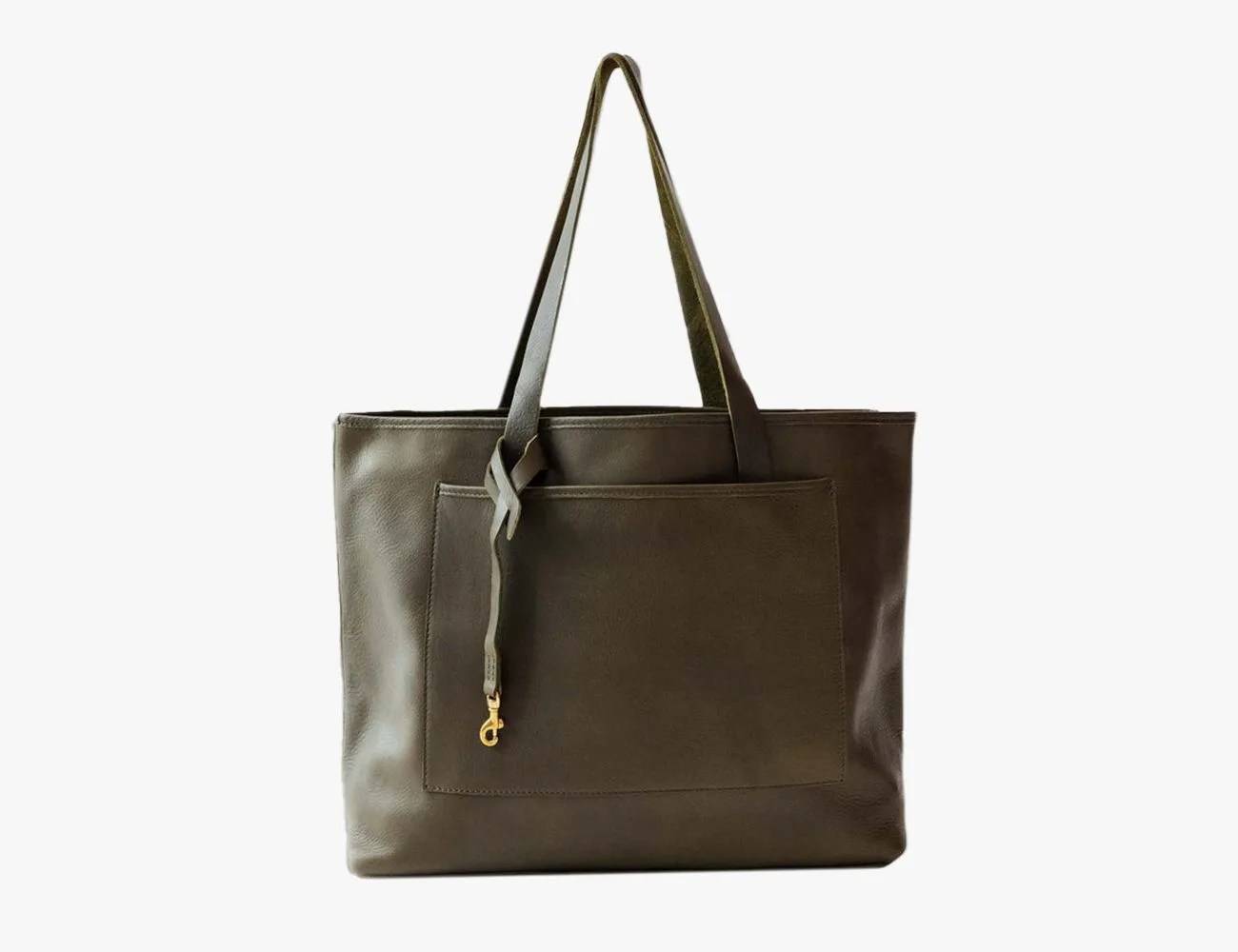 oversized leather tote