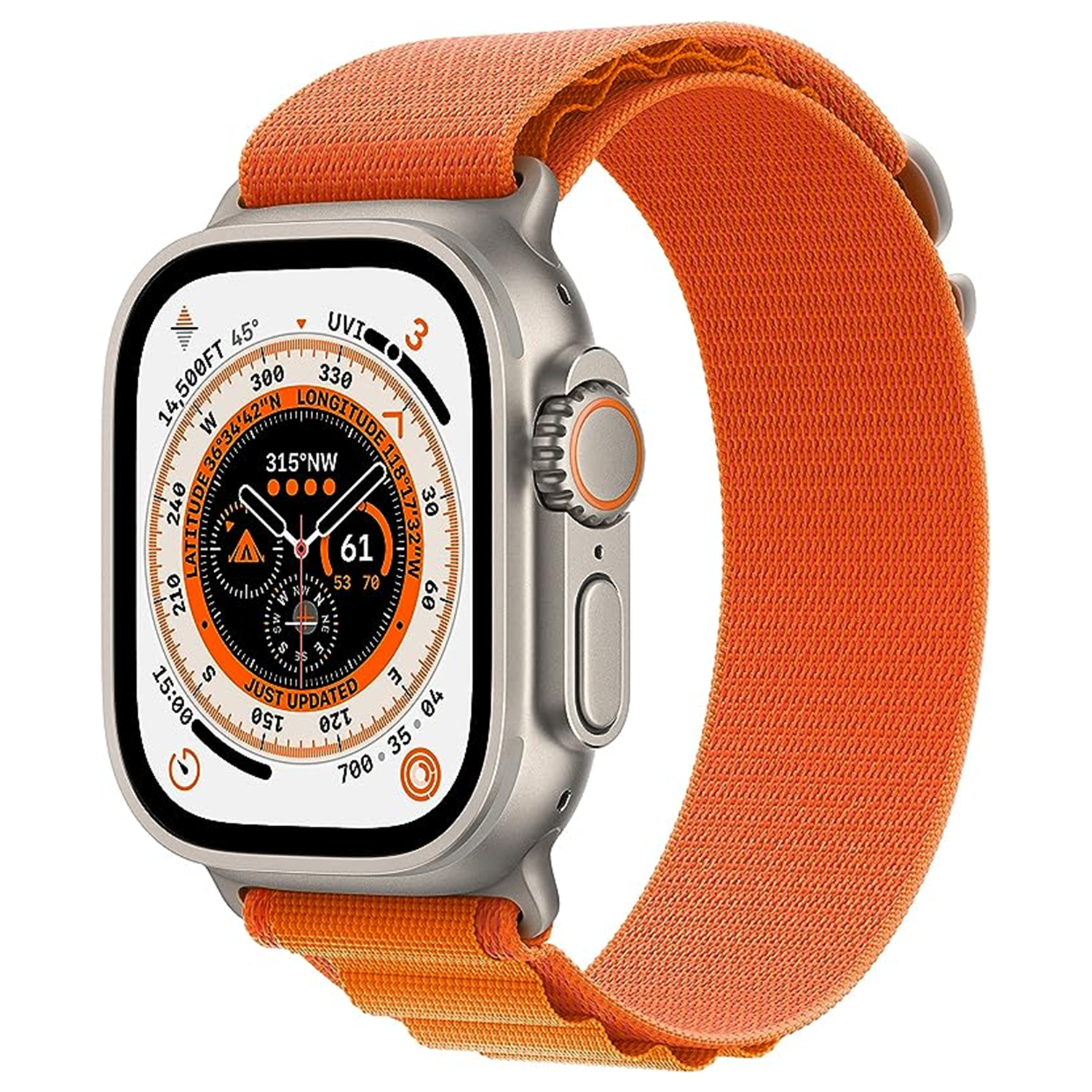 apple watch ultra with orange band