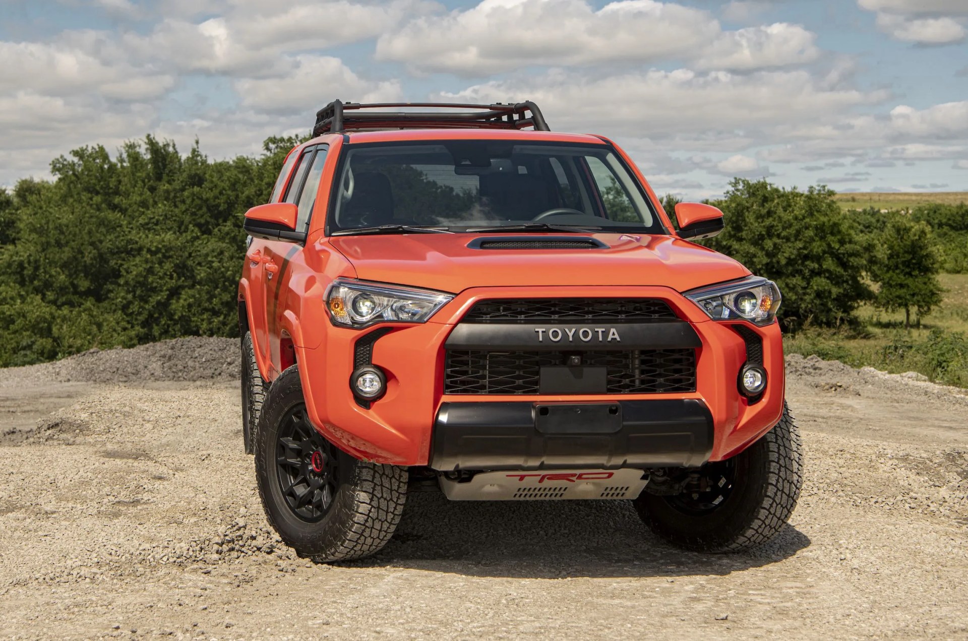 toyota 4runner parked on dirt
