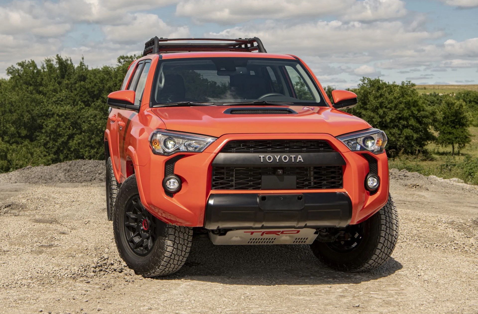 toyota 4runner parked on dirt