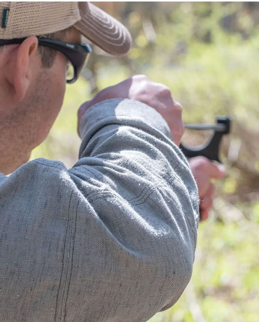 man using ka bar sweet move slingshot