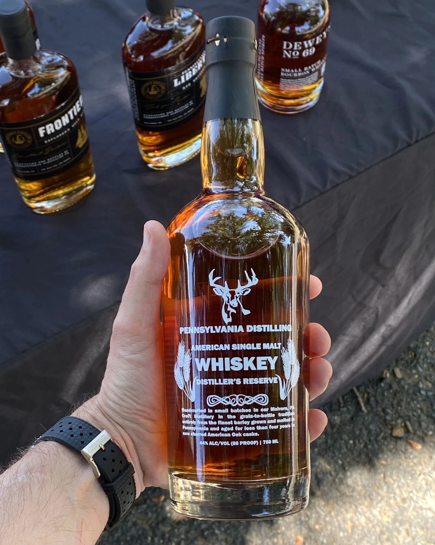 american single malt whiskey bottle