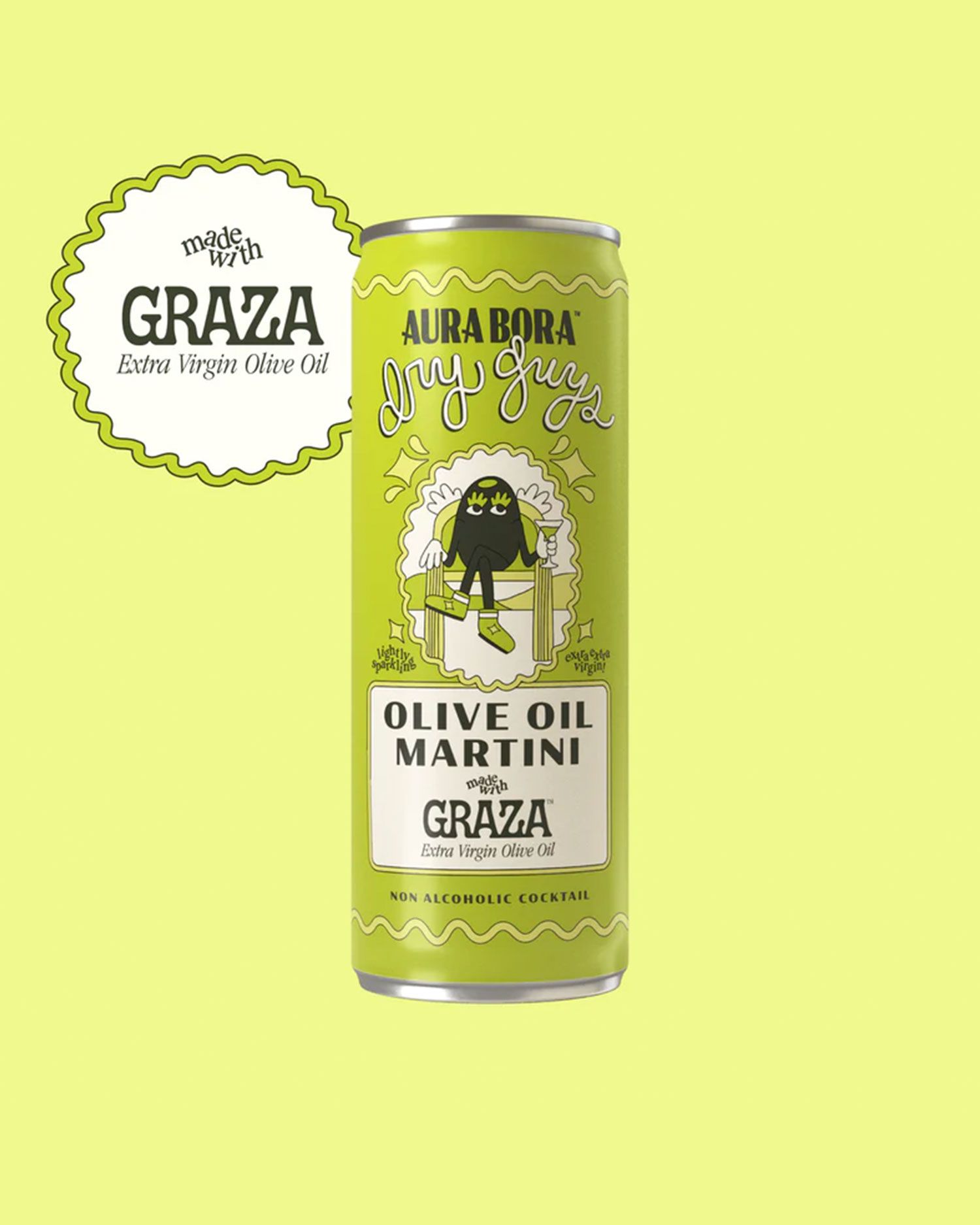 aura bora x graza olive oil martini