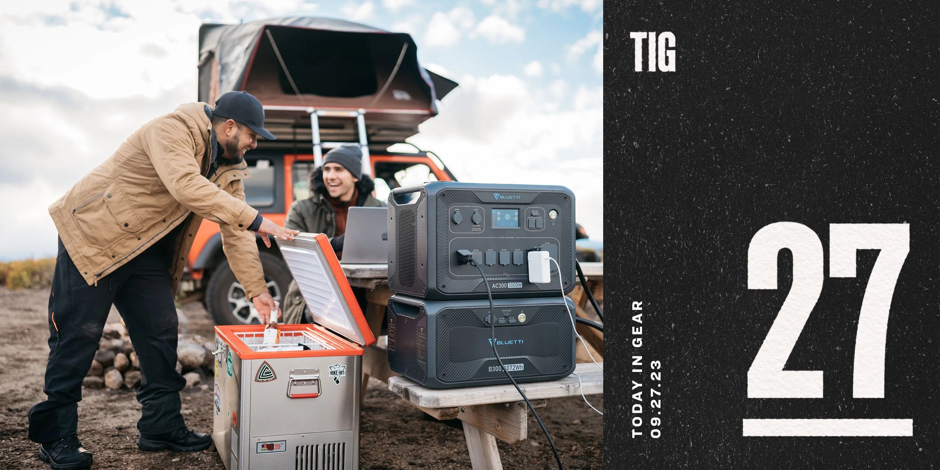 today in gear september 27 2023 man chatting with boy using bluetti power bank