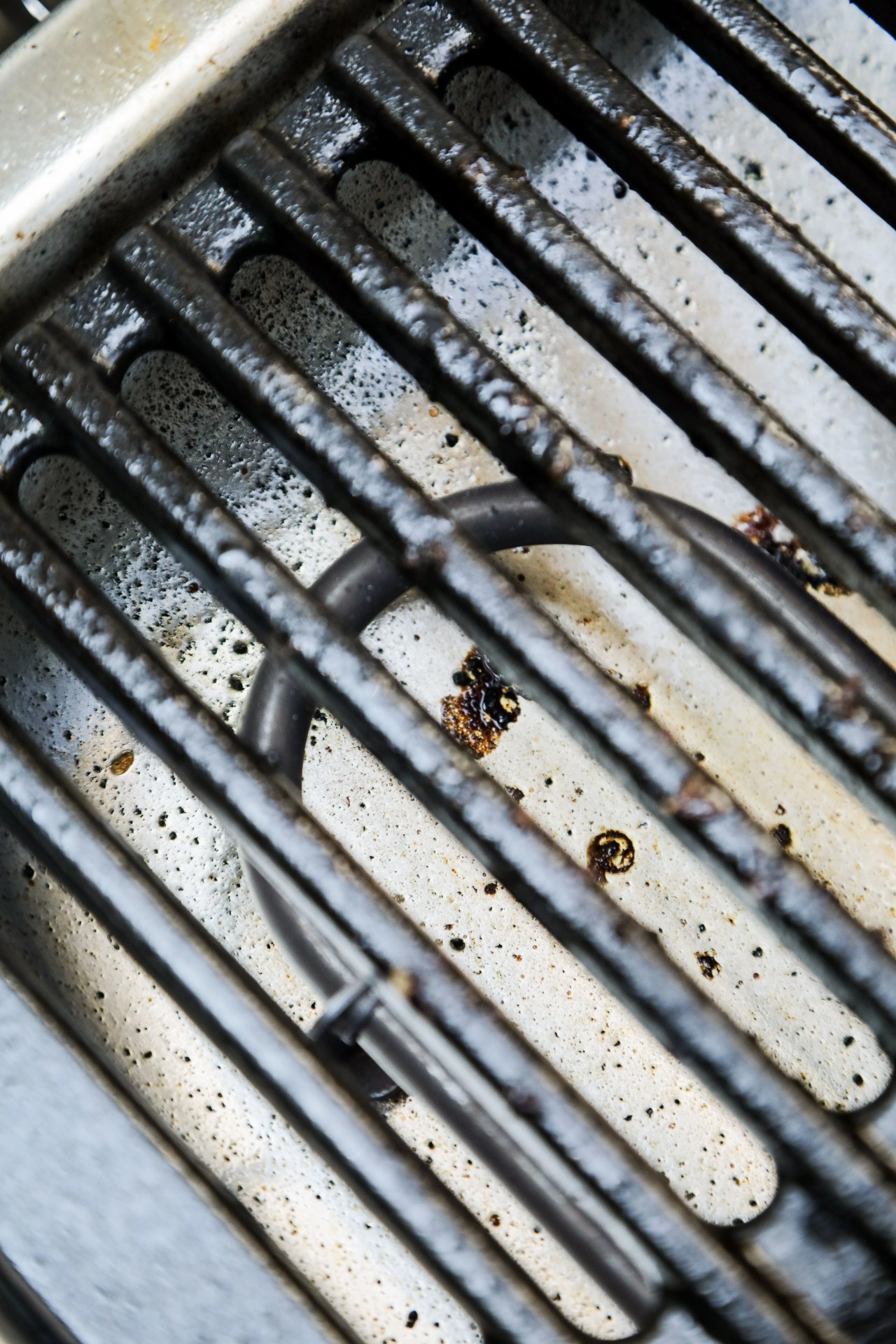 leftover grease on grill post cook