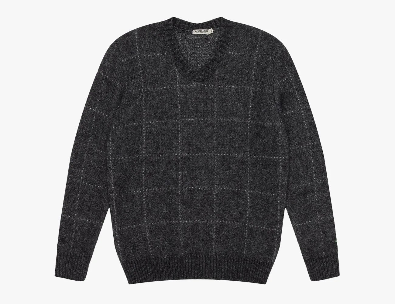 a black sweater